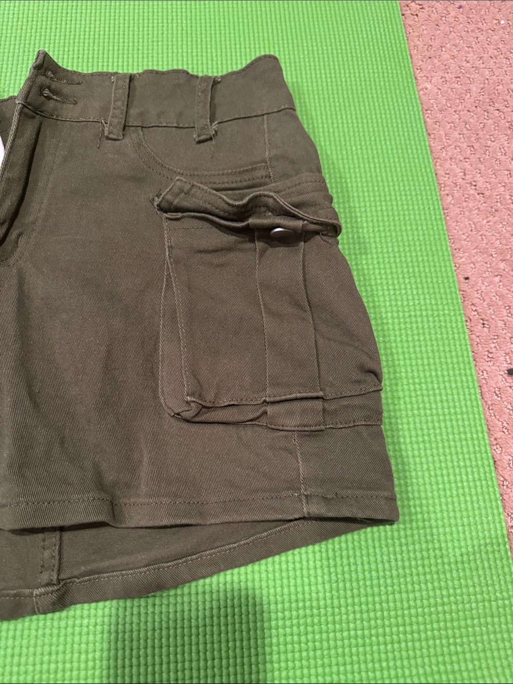 Amazon Olive Green Cargo Mini Skirt - Picture 5 of 5